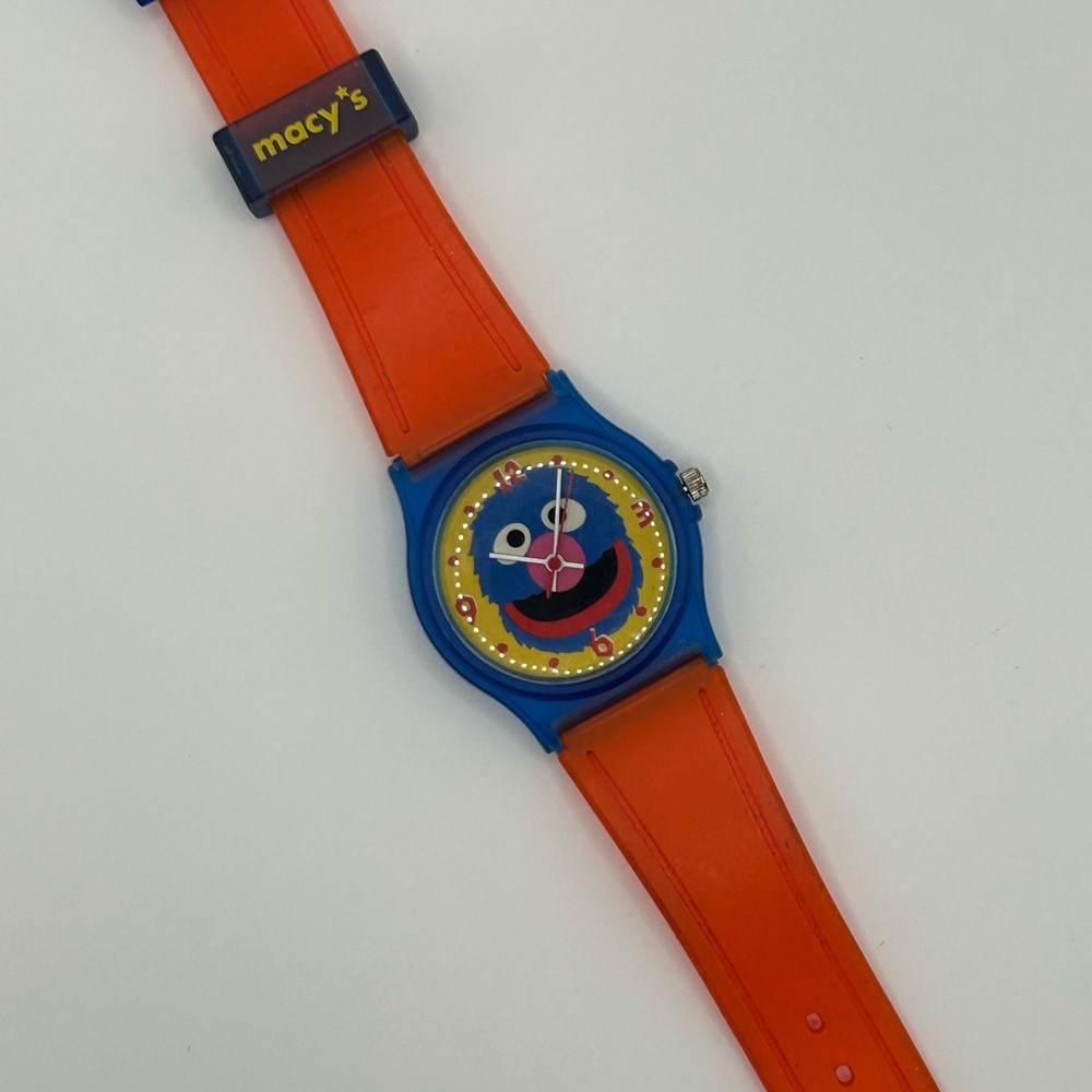 Macy's Sesame Street Kids 2004 Workshop It’s Grover Time Watch Y2K Vintage